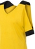 Spliced Contrast Colour Detailed Top Yellow/Black