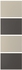 MEHAMN 4 panels for sliding door frame - dark grey/beige 75x236 cm