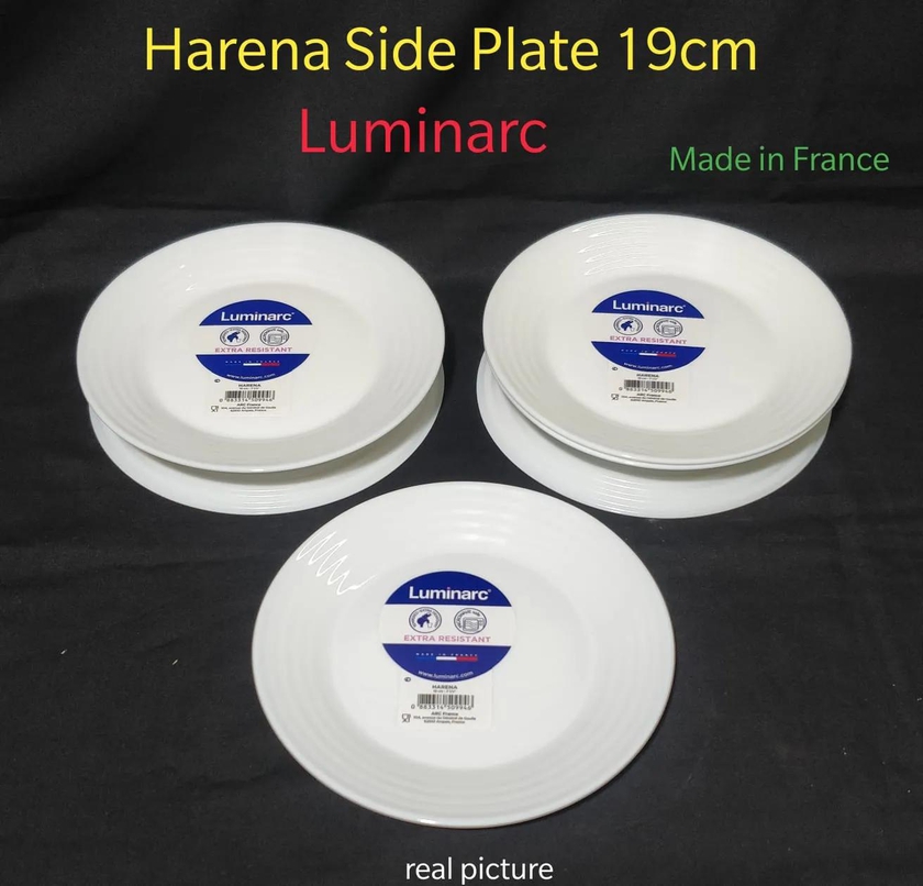 Set of 6pcs high quality Luminarc Harena kitchen Side Plates 19cm