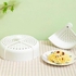 Foldable Plastic Food Cover With Vents-White