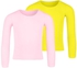 Silvy Set Of 2 T-Shirts For Girls - Pink And Yellow, 12 To 14 Years