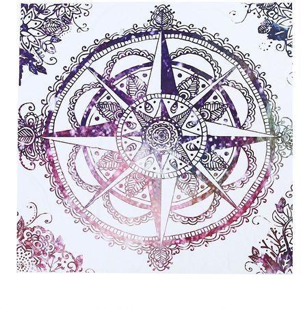 Generic 148 X 148cm Tribal Compass Beach Towel Wall Tapestry Decor - Colormix