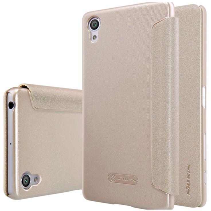 Combination Sparkle Flip Cover For Sony Xperia X Gold