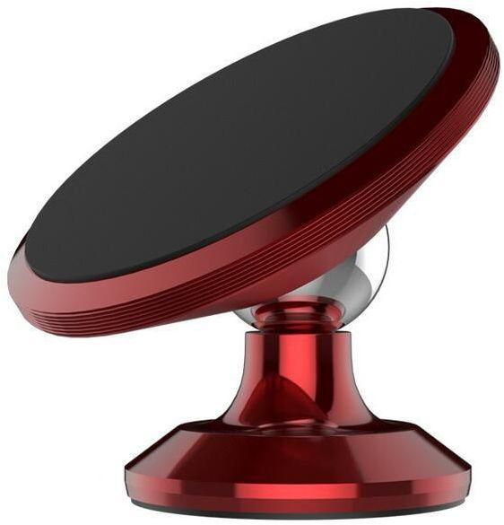 Magnetic Smart Phone Holder Universal Magnetic Car Mount Uber Lyft Drivers Ready Iphone Samsung Galaxy 360 Rotation Red