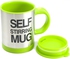 400 ML Auto Mixing Coffee Tea Cup Stainless Plain Lazy Self Stirring Novelty Mug Green