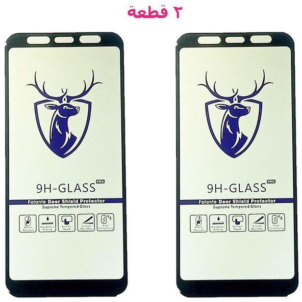 الغزالة - سكرين زجاج مقوى فائق الجودة درجة اولى ممتاز لموبيل - 0 - أسود ( Samsung Galaxy J4 Plus & Samsung Galaxy J4 Core & Samsung Galaxy J6 Plus )