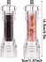 Atraux Clear Pepper Mill, Acrylic Manual Salt &amp; Pepper Grinder With Adjustable Grind Settings For Sea Salt, Chili &amp; Sesame (16.5 x 5cm)