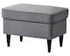 STRANDMON Footstool, Vibberbo black/beige - IKEA