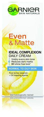 Garnier Even & Matte Ideal Complexion Daily Cream for Normal to Oily skin 40ml