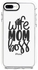 Impact Pro Wife Mom Boss Printed Case Cover For Apple iPhone 7 Plus Clear/Black