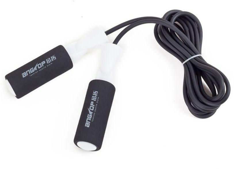 AngTop AT0620 - Adjustable Jump Rope With Bearing - Black/White