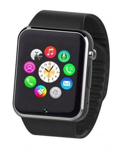 Generic E-Top Smart Watch with SIM Card for Voice Calls - Black