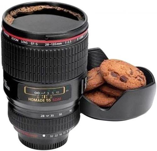 P&G Camera Lens Mug - 200ml - Black