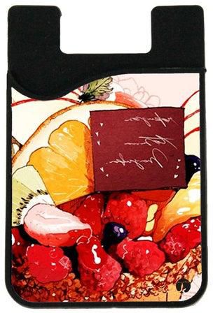 حامل بطاقات مطبوع بتصميم حلوى لذيذة متعدد الألوان