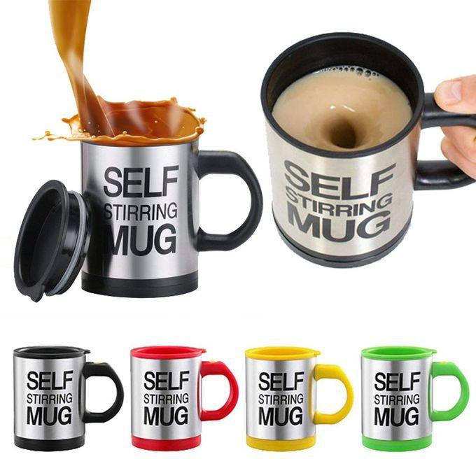 Self Stirring Double Insulated Mug Black
