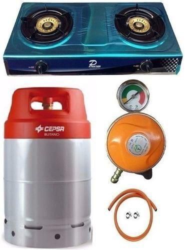 Cepsa 12.5kg Gas Cylinder Cooker And A Free Regulator,Hose Clips
