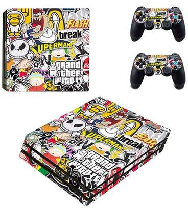 Mixed Words And Logos Skin For PlayStation 4 Pro