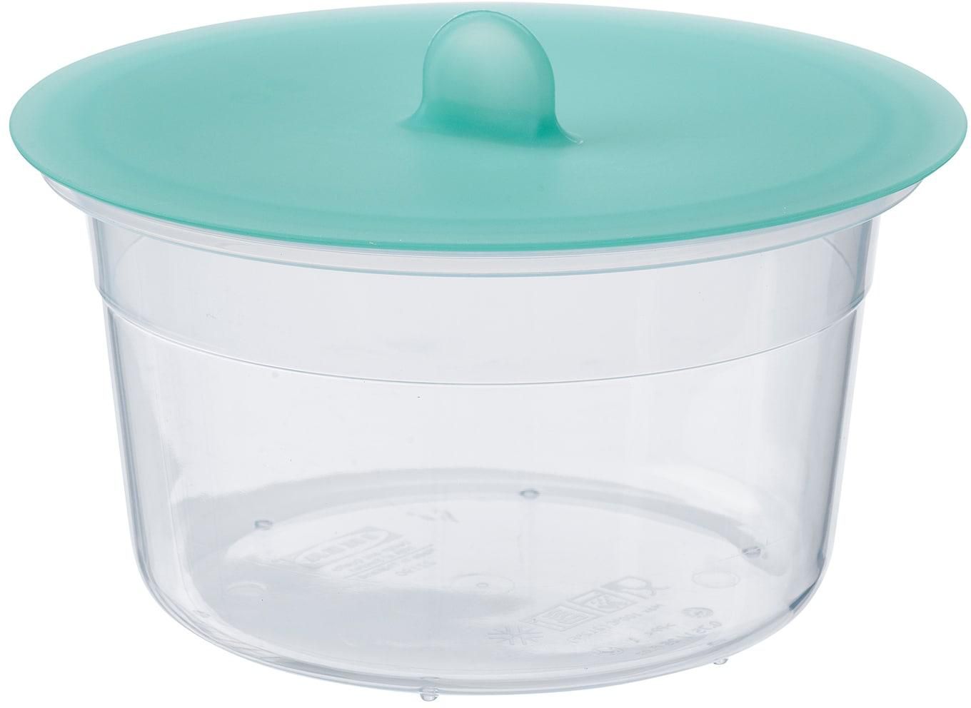 IKEA 365+ Food container with lid - round plastic/silicone 750 ml