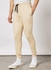 Mid-Rise Casual Joggers Ivory Beige