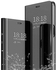 SEAHAI Cover for Xiaomi Redmi 12C / Xiaomi Redmi 11A, Mirror Case Clear View Standing Mirror Flip Full Body Protective Bumper Folio Cover - Black