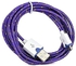 Generic 2m Micro USB 2.0 Male To Male Braided Round Nylon Charging Data Cable - 4PCS - Purple