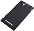 NILLKIN Super Frosted Shield Hard case Cover with Screen Protector for Sony Xperia C3 S55T- Black