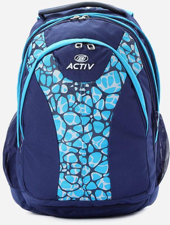 Activ Patterned Backpack - Navy Blue