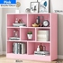 NAR MDF/MDP Book Shelf, Bookcase, Cabinet, Bookrack, Many Shelves, Ideal for Living Room, Bedroom, Office, Book Room, DIY Assembly (A-Pink)