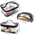 ستارثي مجموعة حقائب مكياج شفافة مكونة من 3 قطع، حقائب أدوات الزينة للسفر، حقائب مستحضرات التجميل الكبيرة والصغيرة لتنظيم المكياج