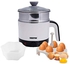 Geepas 1000W Multifunctional 1.7 L Double Layer Kettle - 3-in-1 Cordless Kettle, Steamer and Egg Boiler - Boil Dry Protection, 2 Speed Heating - Ideal for Steaming Vegetables Boiling Eggs