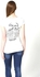T Shirt For Women By Kalimah, White,Xs