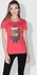 Creo Barak Obama Minions Round Neck T-Shirt for Women - Pink, L