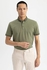 Defacto Slim Fit Polo Neck Short Sleeve T-Shirt