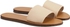 Beige Faux Leather Slippers for Women