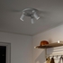 NYMÅNE Ceiling spotlight with 3 spots - white
