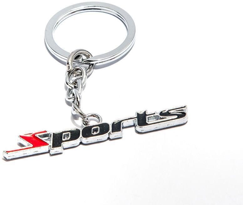 Car Keychain Sports  Logo - Red And  Black