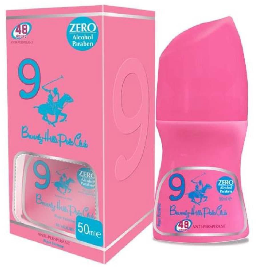 Beverly Hills Polo Club Women's Antiperspirant Roll-on No. 9 - 50ml- Babystore.ae