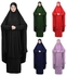 Long Sleeves Abaya With Hijab Dark Blue