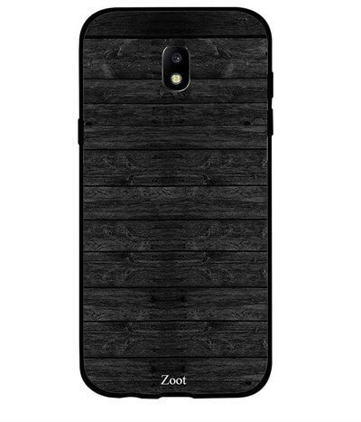 Protective Case Cover For Samsung Galaxy J5 2017 Wooden Black