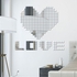 100PCS Hot Sale Modern Design Adhesive Mini Square 3D DIY Wall Mirror For Room Bedroom Kitchen Bathroom Stick Decal Home Party Decoration Decor Art Mural Stickers