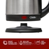 Clikon, 1.8 Liter Stainless Steel Electric Cordless Kettle With 360 Degrees Swivel Base, Power Cord Storage, Auto Cut-Off Function, LED Indicator, 1500 Watt, Silver