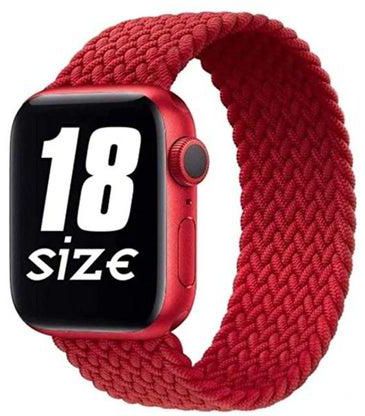 Braided Solo Loop Watch Band Compatible for Apple Watch Series 1/2/3/4/5/6/7/SE with 41/ 40mm 38mm Elastic Nylon Straps