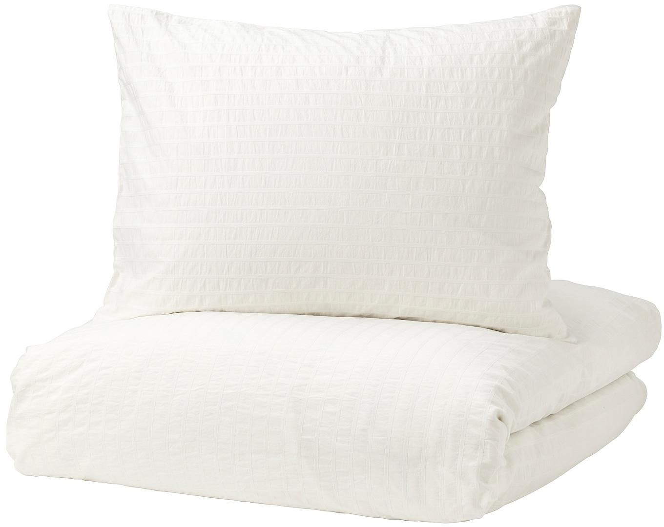 OFELIA VASS Duvet cover and pillowcase - white 150x200/50x80 cm
