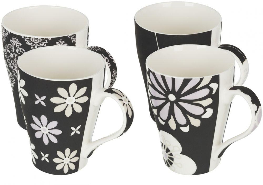 Ideal Home Set Of 4 Mugs Ceramic - Multicolor