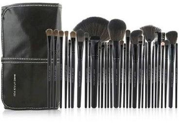 32-Piece Makeup Brush Set With Case Black