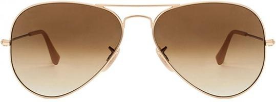Unisex Brown Aviator Sunglasses