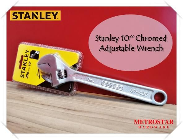 Stanley 10'' Chromed Adjustable Wrench