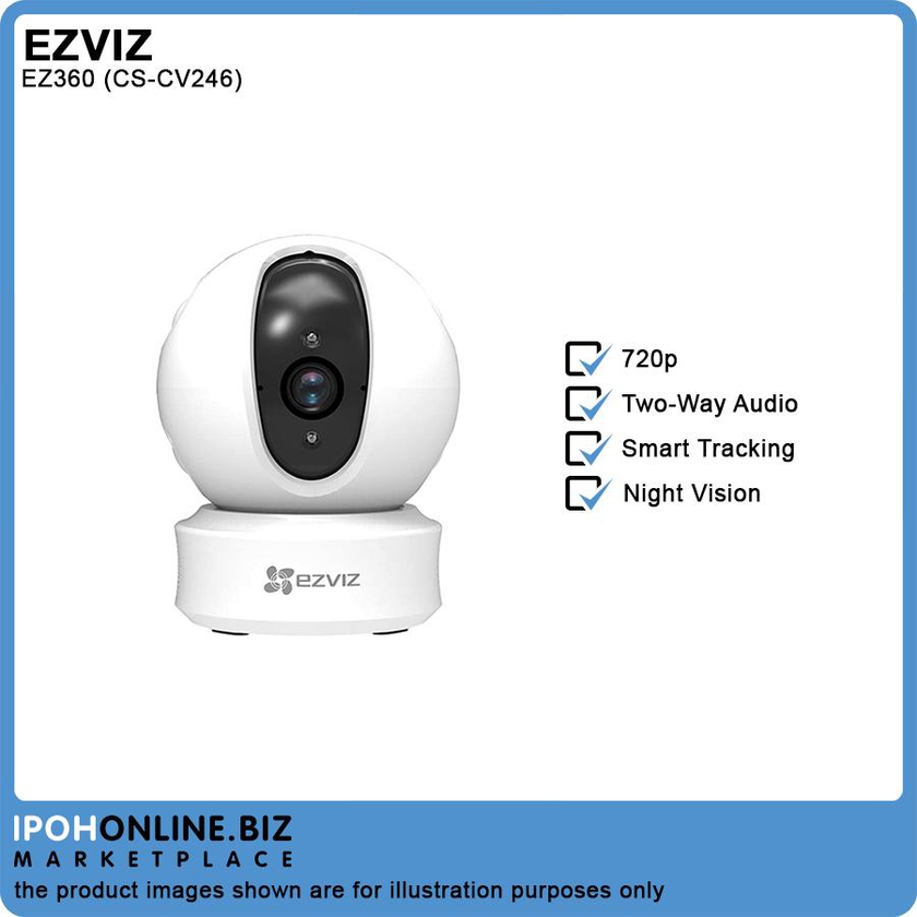 EZVIZ EZ360 360 Panoramic View HD PTZ WiFi Home Security Camera 720p