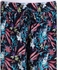 Femina Floral Loose Fit Pants - Navy Blue, Pink & Turquoise