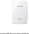Linksys RE4100W N600 Pro Dual-Band Wireless Range Extender (White)